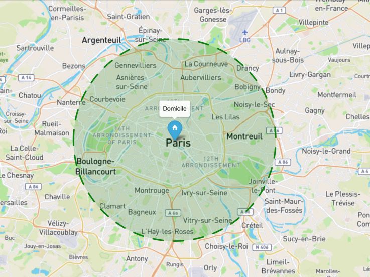 10 km pour les balades, le sport et le jogging : sites et applis pour calculer de la zone autorisée
