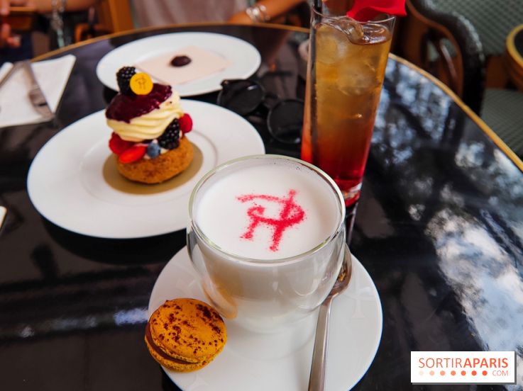 Le 86Champs, le nouveau salon de thé de Pierre Hermé, latte Ispahan