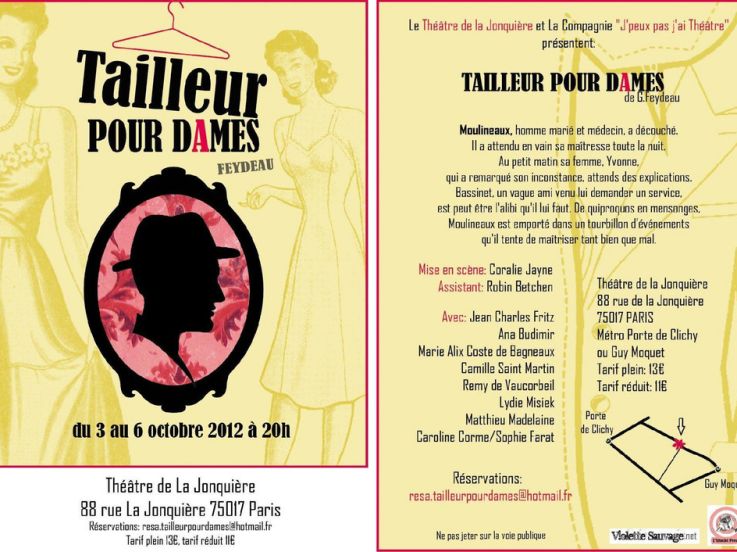 "Tailleur pour Dames" de G.FEYDEAU- Cie J'peux pas j'ai théâtre