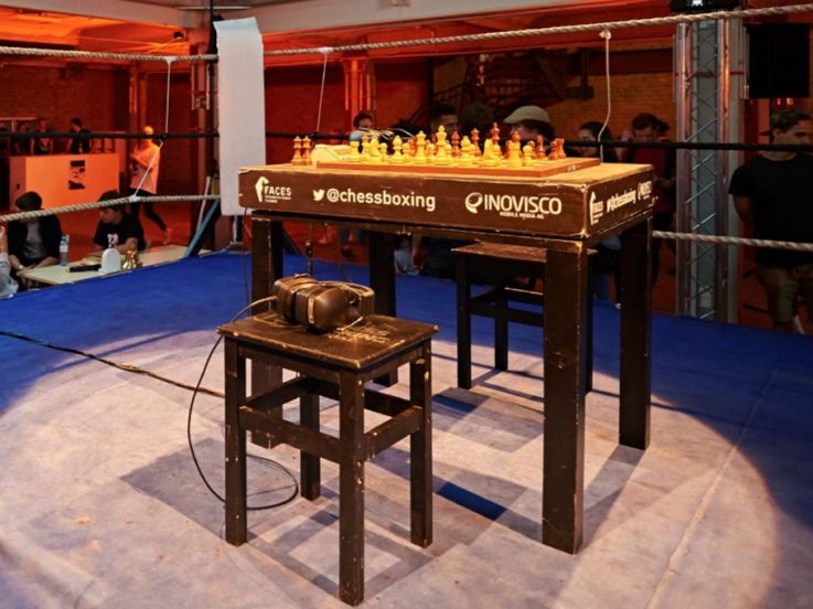 Combats de chessboxing au Cabaret Sauvage à Paris 