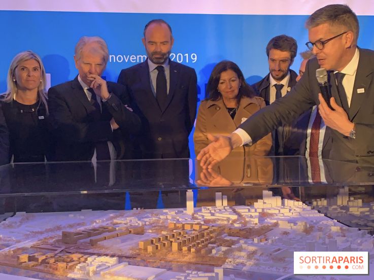 Lancement des travaux du futur Village Olympique "Pleyel-Bords de Seine" à Saint-Ouen 