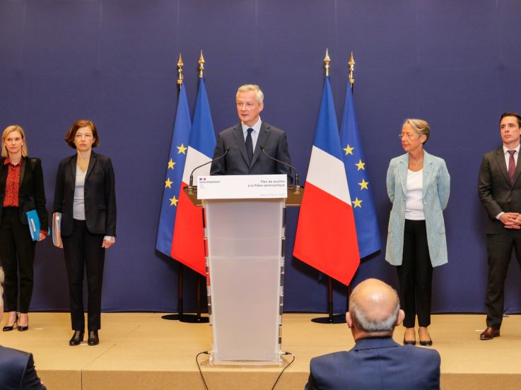 Aéronautique : un plan de soutien de 15 milliards d'euros annonce Bruno Le Maire 