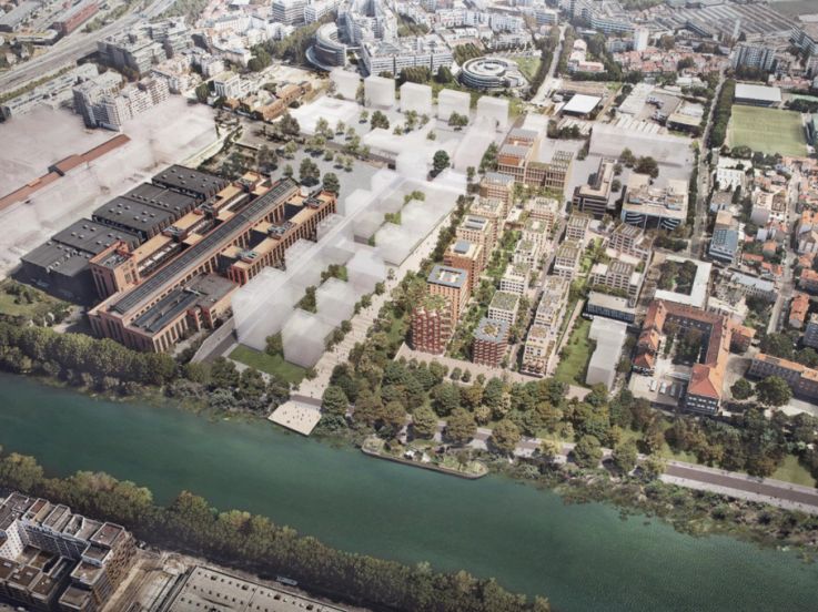 Paris 2024 : Emmanuel Macron en visite sur le chantier du village olympique 