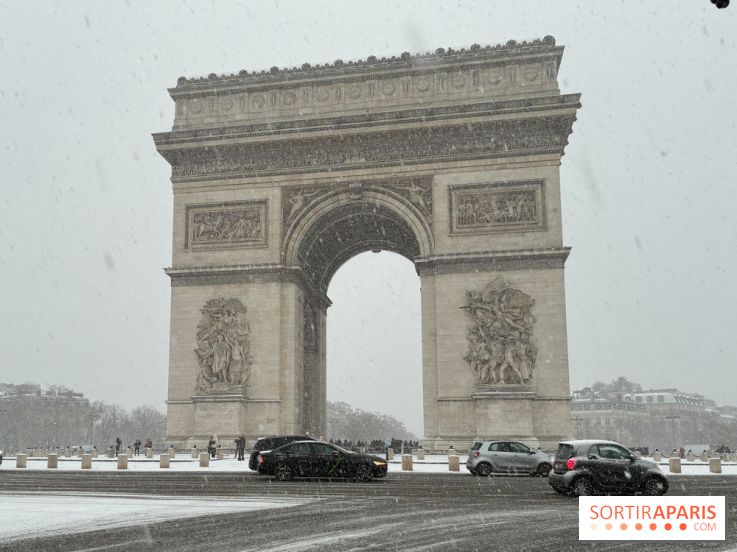 La Neige à Paris - Arc de Triomphe