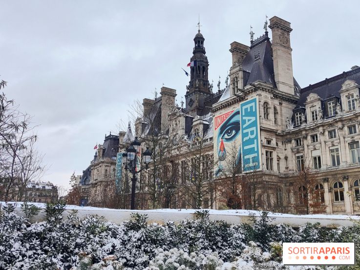 La Neige à Paris - Hôtel de Ville