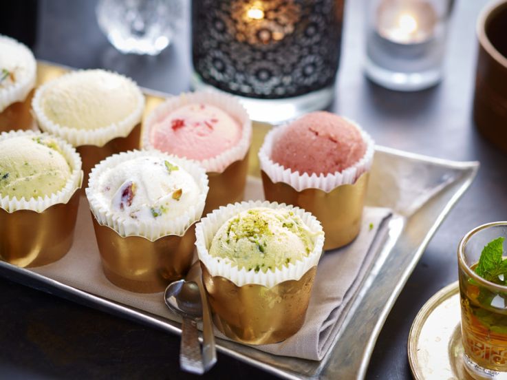 Salades et glaces estivales chez Noura