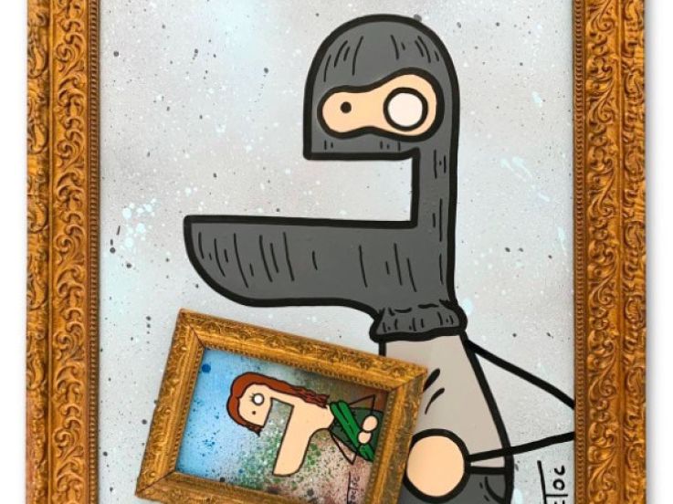 Exposition "Hors Cadre" du street artist TocToc à la Galerie Sakura