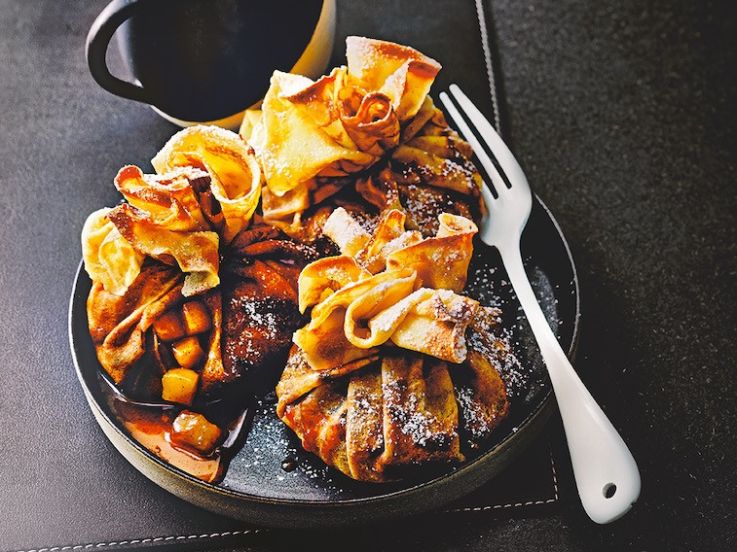 La recette des aumonières de crêpes d'Eric Frechon, chef du Lazare 