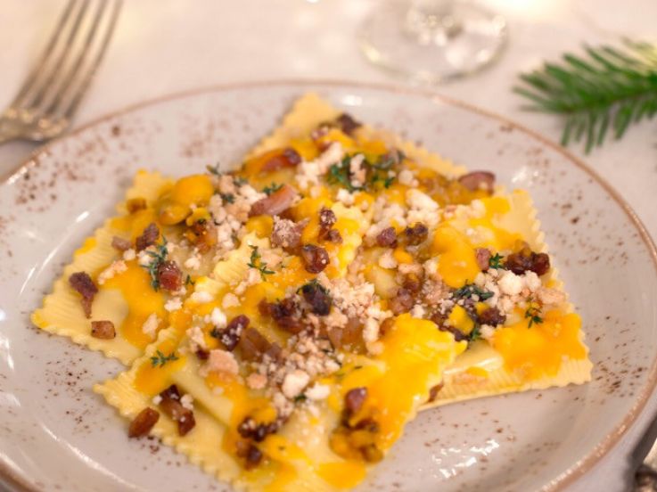 La recette des Ravioloni di zucca e amaretti de Fabrizio Cosso, chef d'Eataly Paris