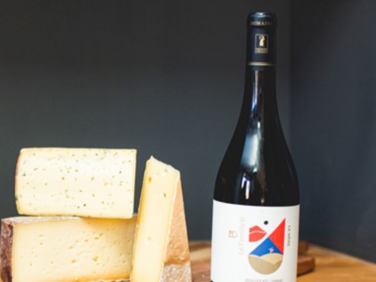 Raclette et Beaujolais nouveau en livraison avec Les Nouveaux Fromagers x Les Grappes