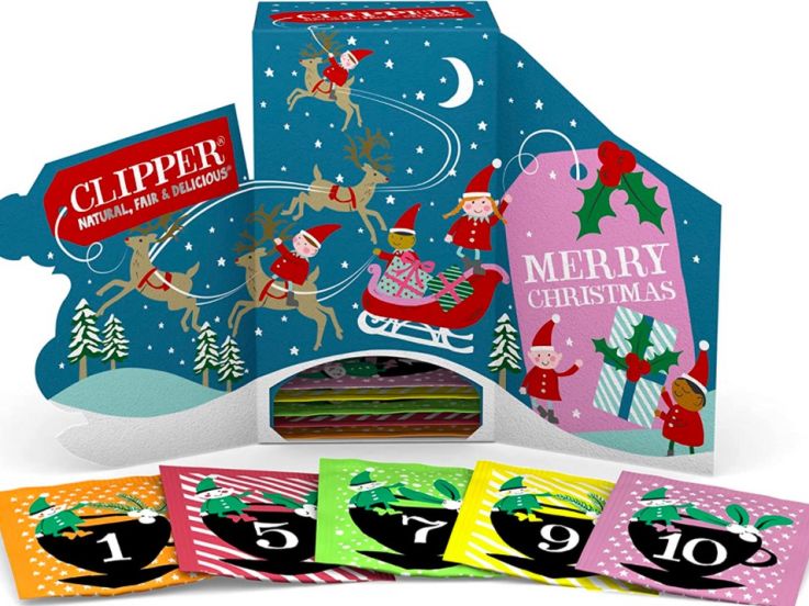 Le calendrier de l'Avent 2021 100% thé de Clipper