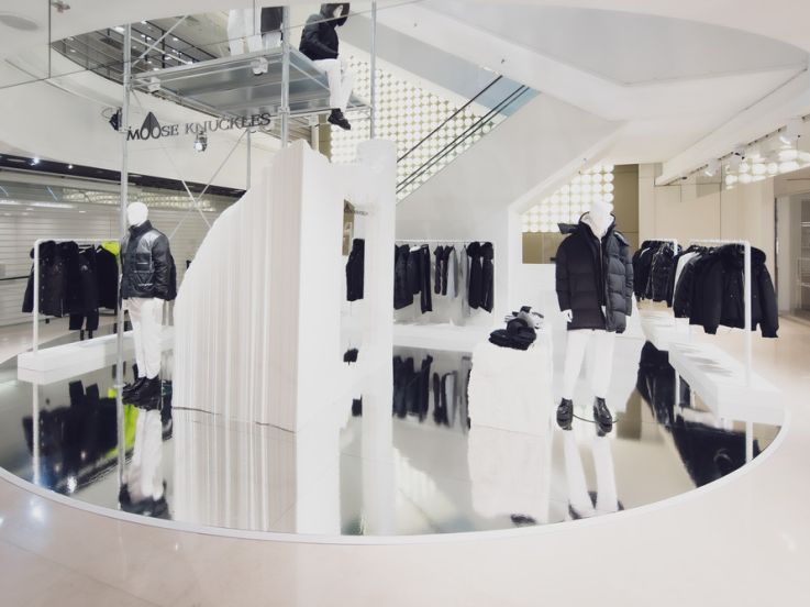 Moose Knuckles ouvre un pop-up store immersif aux Galeries Lafayette