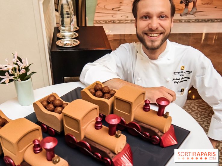 La Bûche Shangri-là Express de Michaël Bartocetti pour Noël 2018