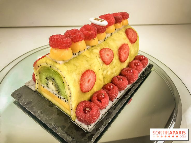 Bûche de Noël 100% fruits de la Ferme de Longchamp