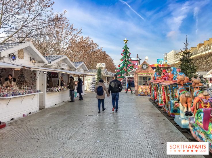 Le Marché de Noël des Tuileries à Paris, allée