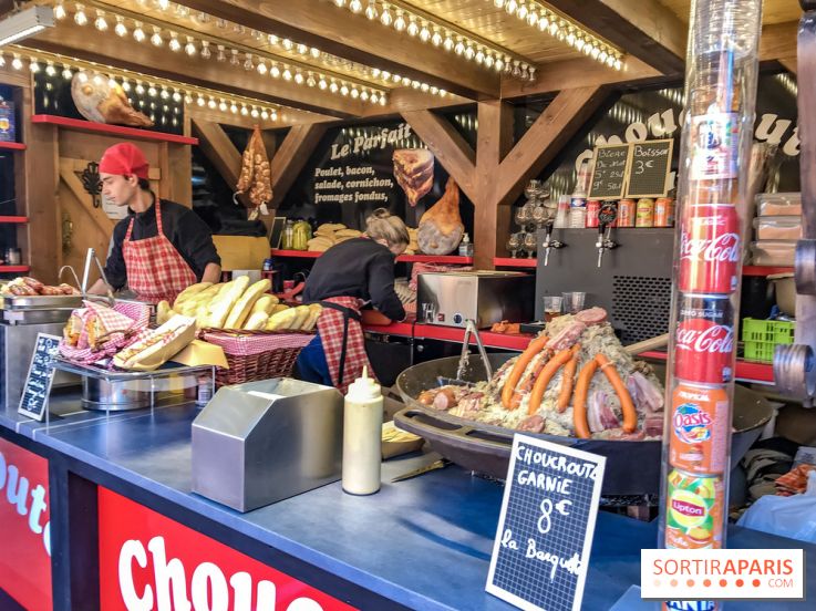 Le Marché de Noël des Tuileries à Paris, choucroute