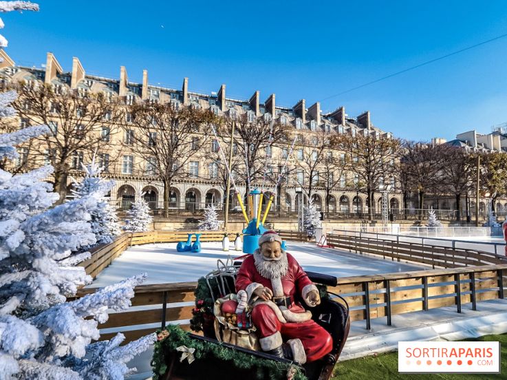 Le Marché de Noël des Tuileries à Paris, patinoire