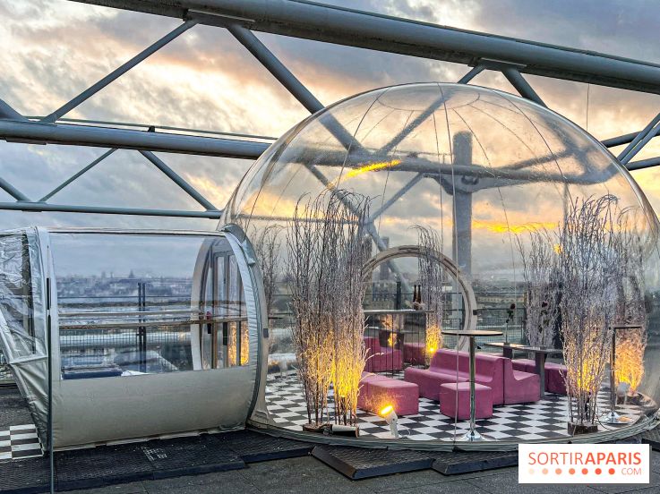 Bulle de rêves : la terrasse d'hiver du restaurant George au sommet du Centre Pompidou