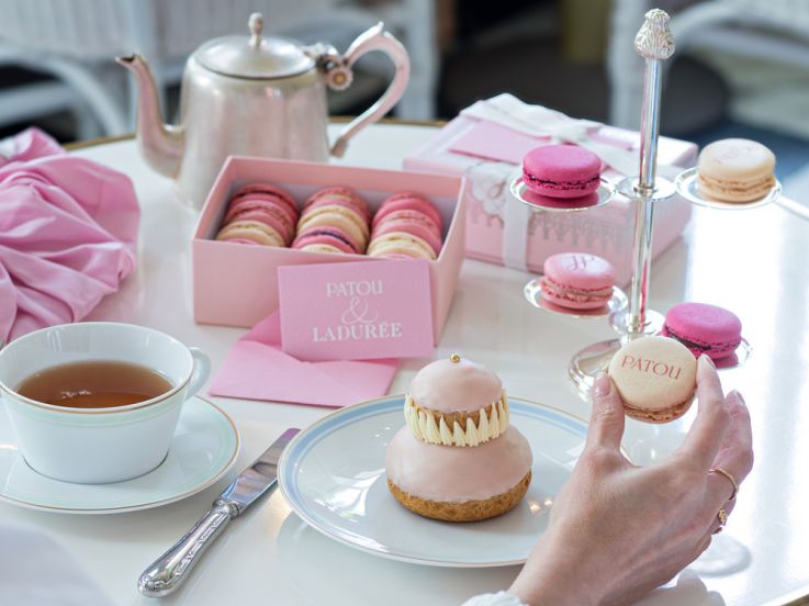Ladurée x Patou : le tea-time couture le plus looké de la saison aux Galeries Lafayette Haussmann