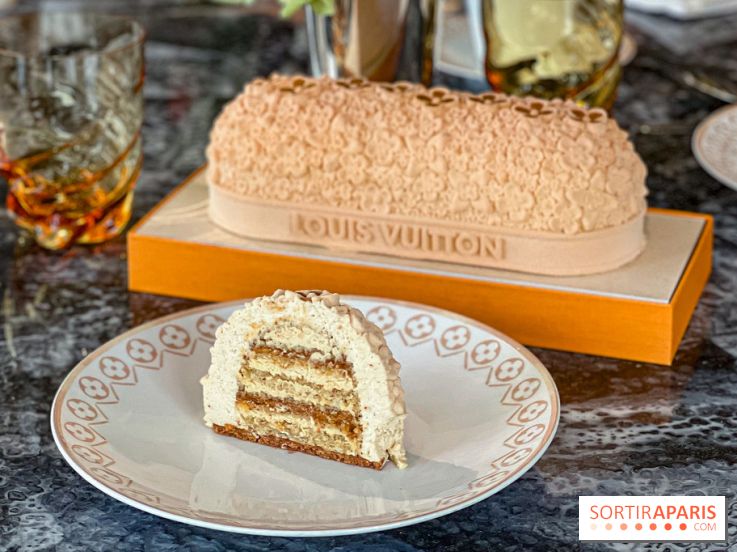 La Bûche de Noël 2024 griffée Louis Vuitton par Maxime Frédéric, chez LV Dream