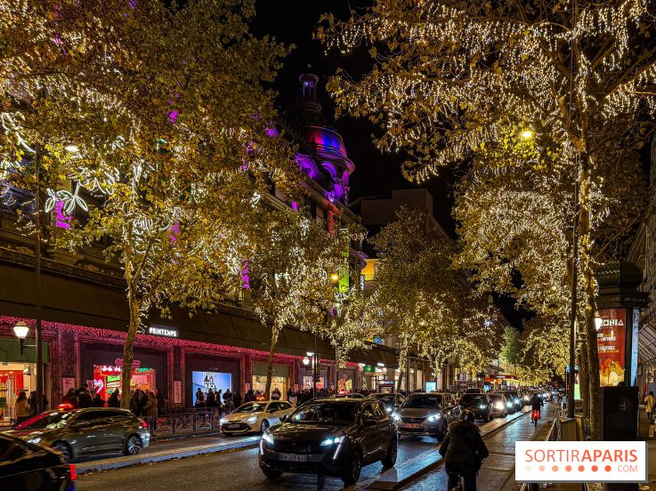 Les illuminations de Noël 2025 du Boulevard Haussmann - date de lancement