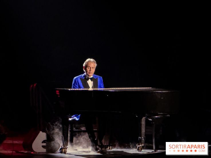 Andrea Bocelli en concert à l'Accor Arena de Paris en avril 2026