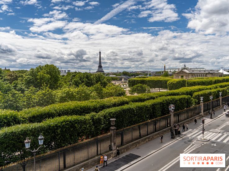 visuel Paris visuel  -  Rue de Rivoli - jardin des Tuileries 