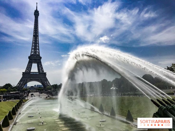 Visuel Paris, tour eiffel fontaine
