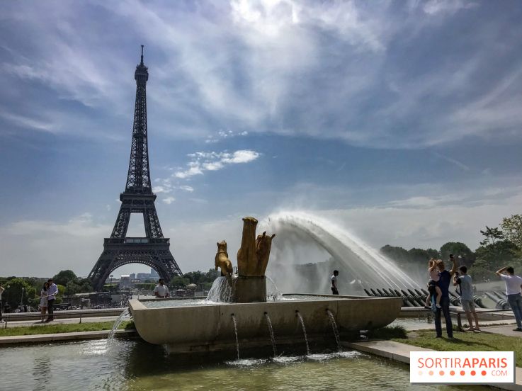 Visuel Paris, tour eiffel fontaine