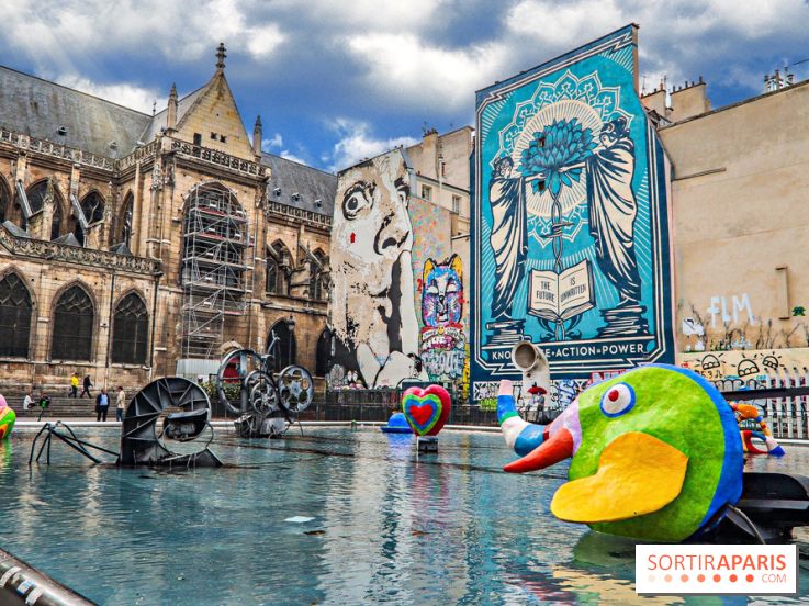 Visuel Paris - fontaine Stravinsky - Beaubourg