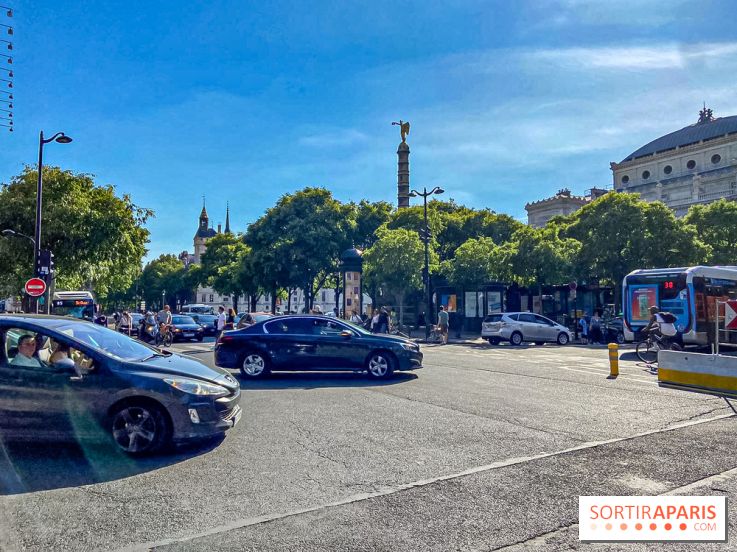 Visuel Paris voitures voitures circulation