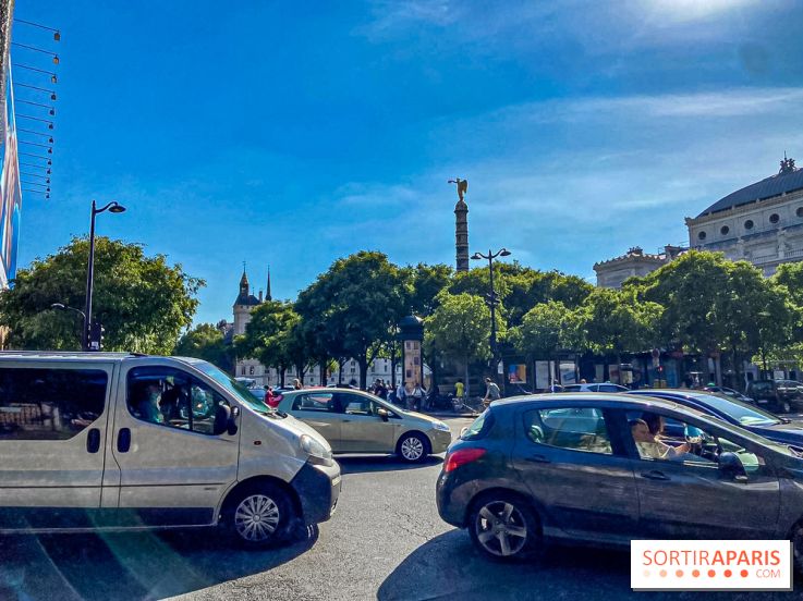 Visuel Paris voitures voitures circulation