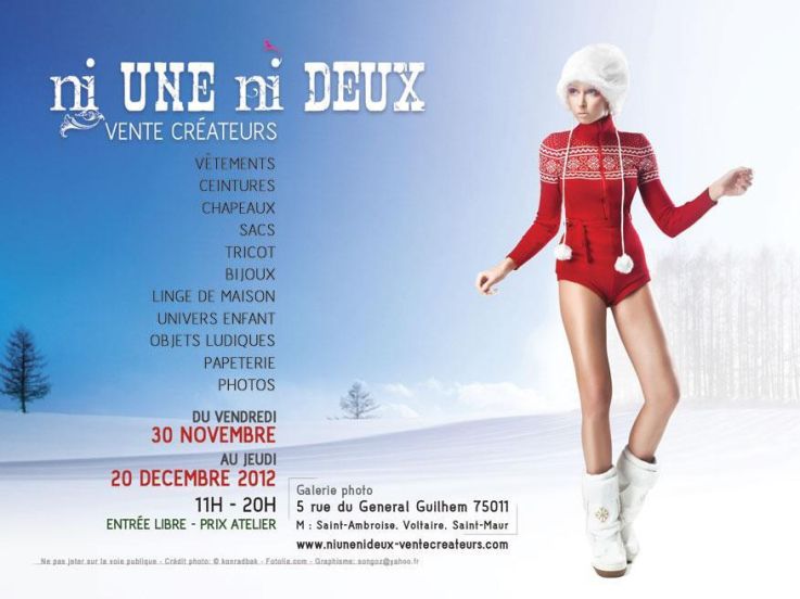Ni une ni deux - Vente créateursNi une ni deux - Vente créateurs à prix atelier
