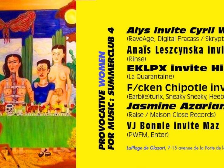 Provocative Women For Music - Summerclub n°4 à la Plage du Glazart