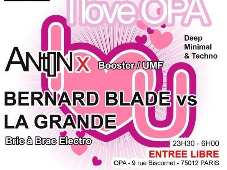 I Love OPA, OPA, Paris, Soirée, Clubbing, Anton X 