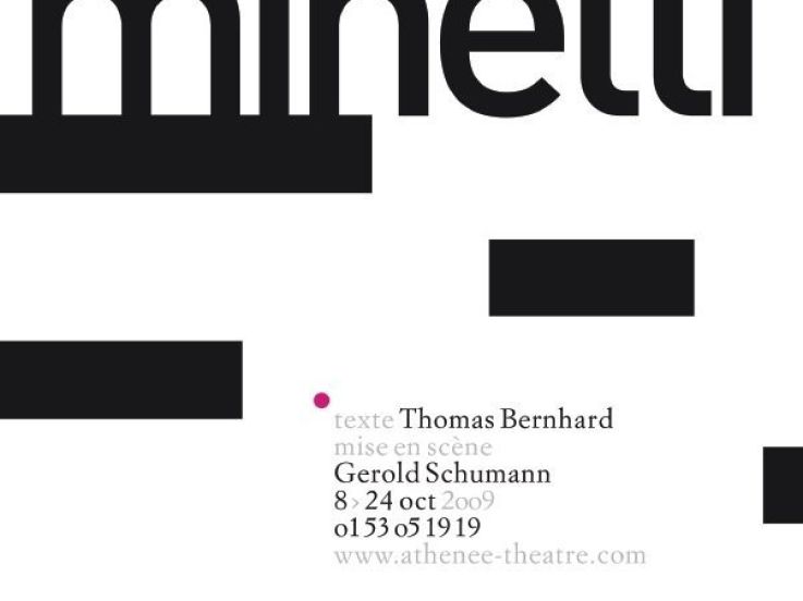 Minetti, Théâtre, Paris, Spectacle, Thomas Bernhard, Gerold Schumann, Athénée