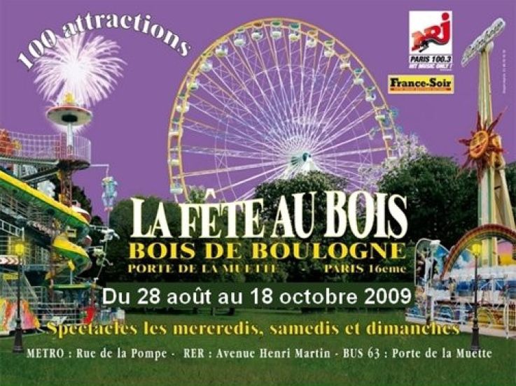 Fête au bois, fête à neu neu, Attractions, Bois de Boulogne, Paris