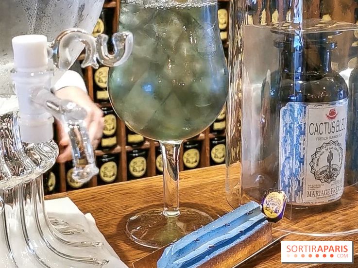 Thé glacé et éclair Cactus Bleu de Mariage Frères, les photos