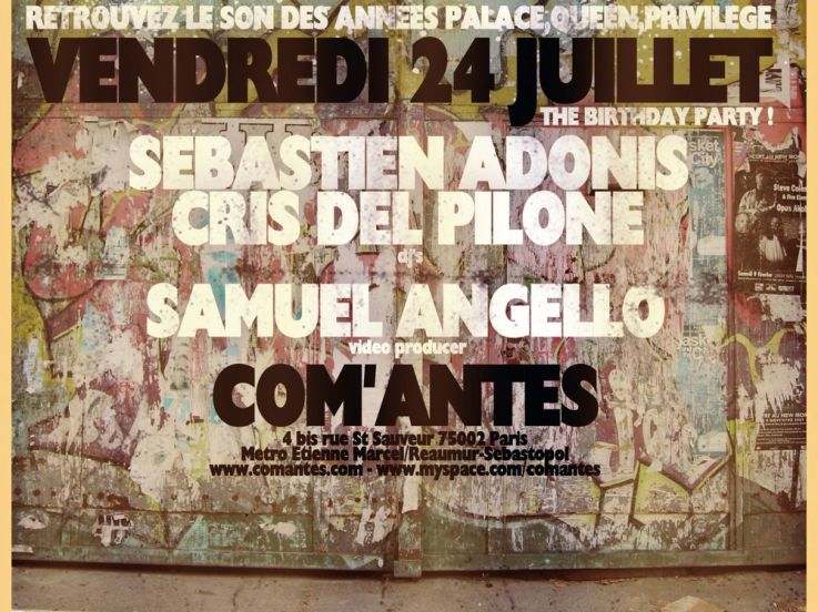 Remember the house, Com'antes, Paris, Soirée, Sébastien Adonis, Cris Del Pilone, Samuel Angello