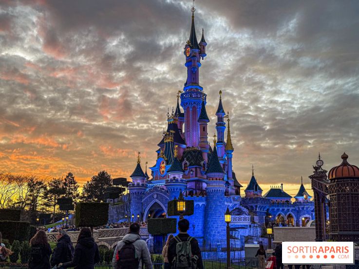 Visuels Disneyland Paris - château coucher de soleil