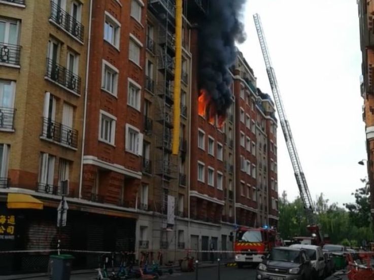 Violent incendie dans un immeuble boulevard Brune, dans le 14e arrondissement