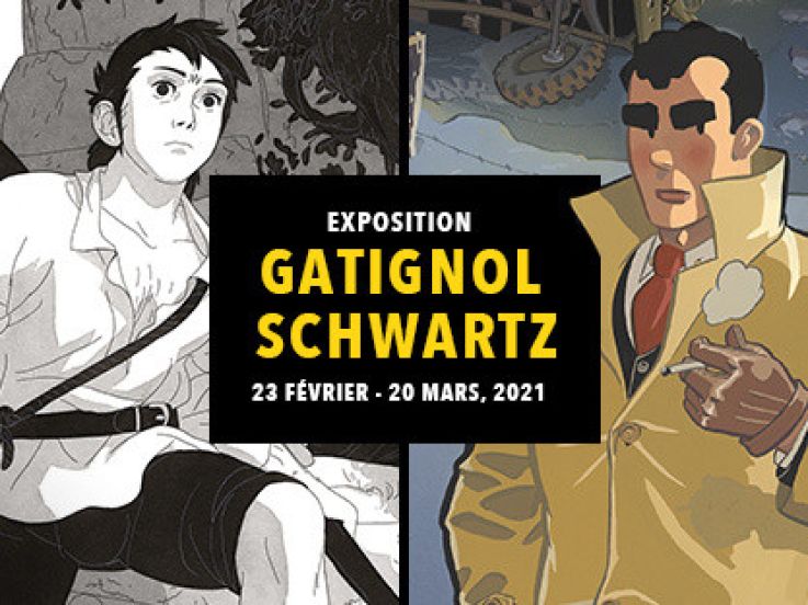 Exposition Gatignol - Schwartz, les dessinateurs BD à découvrir à la galerie Daniel Maghen