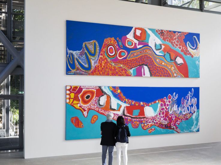 Sally Gabori, l'étonnante exposition d'art contemporain à la Fondation Cartier