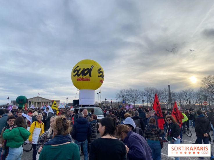 Réforme des retraites manifestation Concorde