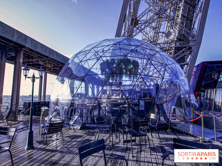 La terrasse d’hiver de Bulle Parisienne sur la Tour Eiffel 