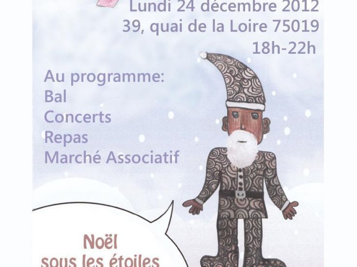 Noel sous les étoiles avec la famille du monde