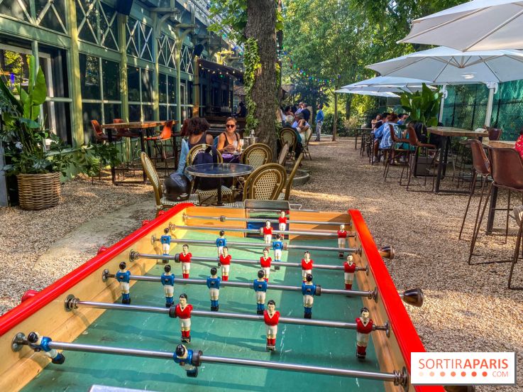 Le Jardin Bohème au Chalet du Lac, la terrasse estivale