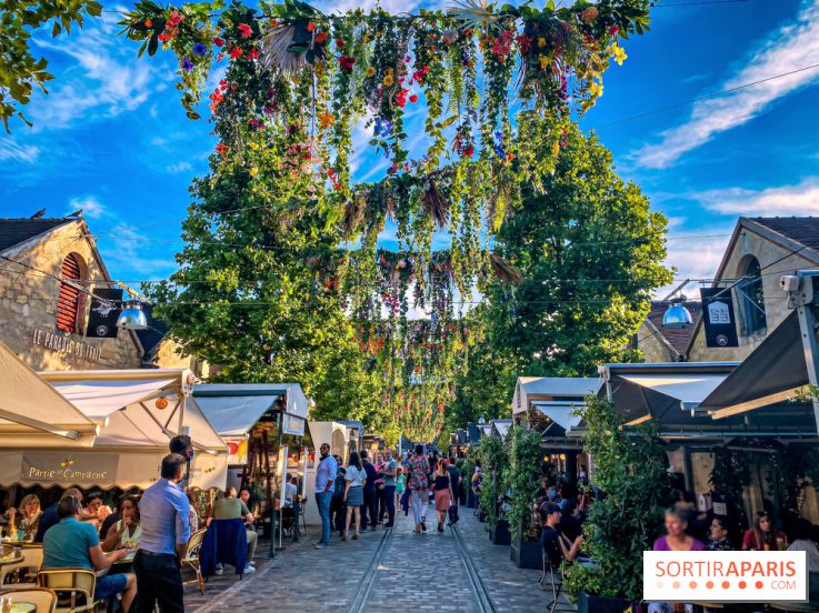 Le ciel de fleurs à Bercy Village