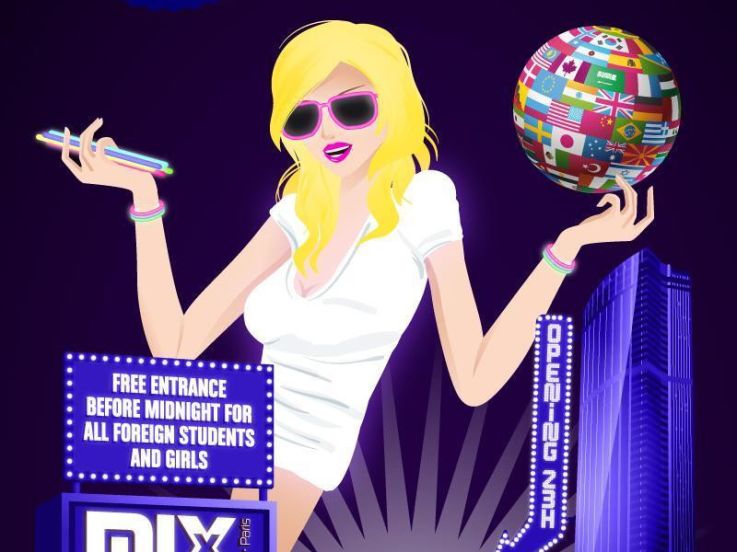 Erasmus Paris : Fluo Party