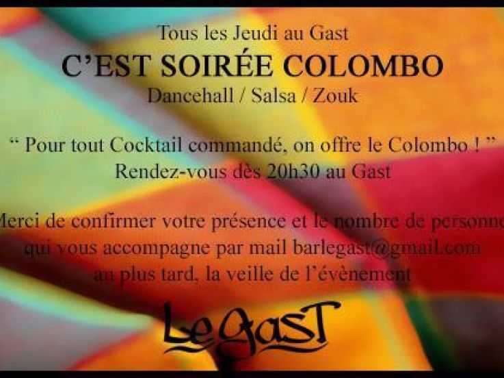 Le Jeudi C'EST SOIREE COLOMBO !
